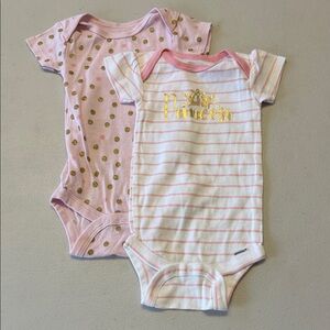 NWOT Gerber Pink Onesie Set